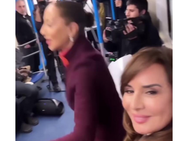 Metroda maraqlı GÖRÜNTÜ: Xalq artistləri... - <span class="color_red">VİDEO</span>