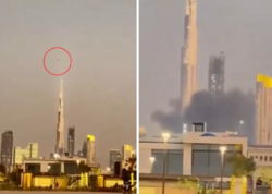 Dünyanın ən hündür binası hədəf alındı: İran raketi "Bürc Xəlifə"nin yaxınlığına düşdü
