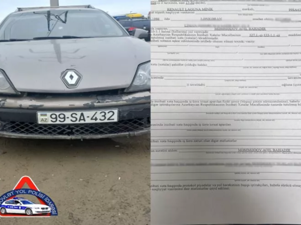 Narkotik çəkib maşın sürən TUTULDU