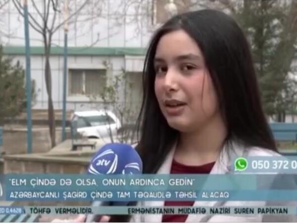 Azərbaycanlı şagird Çində təhsil alacaq - İllik xərc 82 min DOLLARDIR