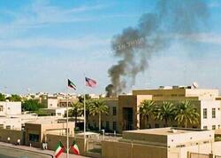 İran Küveytdəki ABŞ səfirliyini vurdu - <span class="color_red">VİDEO</span>