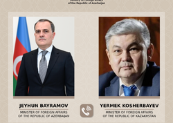 Ceyhun Bayramov qazaxıstanlı həmkarı ilə DANIŞDI