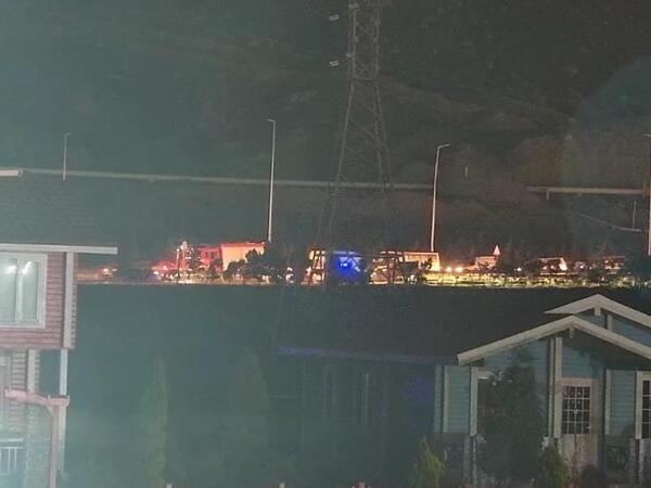 Bakı dairəvi yolda nəqliyyat vasitəsi yandı, sıxlıq yarandı - <span class="color_red">FOTO</span>