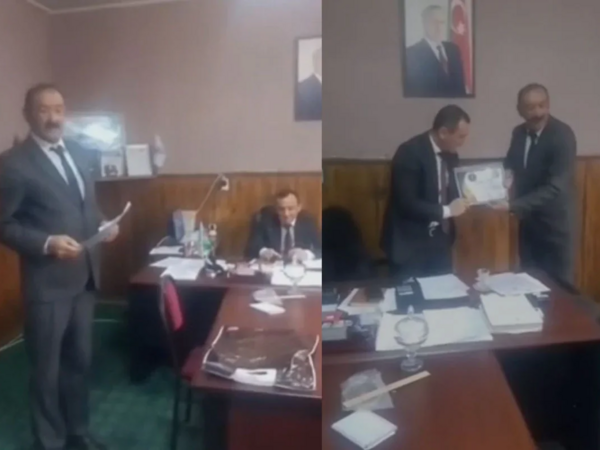 Məmura "mükafat" verən "jurnalist" həbs OLUNDU