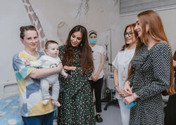 Leyla Əliyeva və Arzu Əliyeva “Leyla Medical Center”in Pediatriya Mərkəzində olublar - <span class="color_red">FOTO</span>