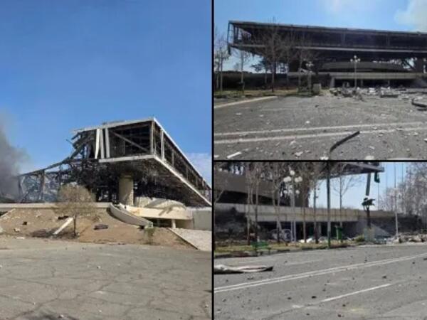 Israilin raket zərbələri Tehranda "Azadi" stadionunu dağıtdı