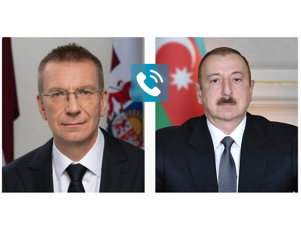 Edqars Rinkeviçs Prezident İlham Əliyevə zəng edib