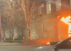 Ermənistan Milli Təhlükəsizlik Xidmətinin binasını yandırmağa cəhd ediblər - VİDEO