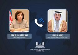 Sahibə Qafarova BƏƏ Federal Milli Şurasının sədri ilə İranın əsassız hücumlarını müzakirə edib