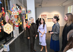 Leyla Əliyeva "Mənzərəyə açılan ev" mövzusunda qrup sərgisində iştirak edib - <span class="color_red">FOTO</span>