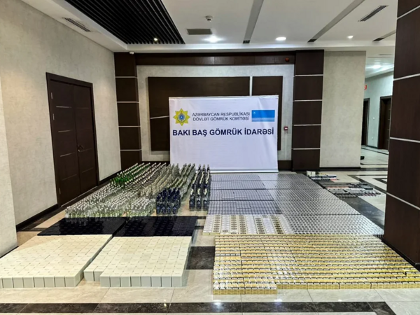 Gömrükdə saxta markalı spirtli içkilər və tütün məhsulları aşkarlandı