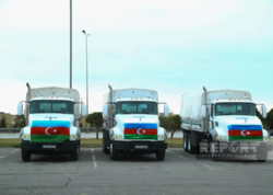 Prezident İlham Əliyevin tapşırığı ilə İrana göndərilən humanitar yardım Astara sərhədinə çatıb - <span class="color_red">FOTO - YENİLƏNİB</span>