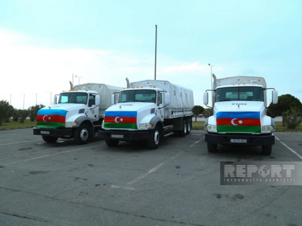 Azərbaycan Prezidentinin tapşırığı ilə İrana humanitar yardım yola salınıb - <span class="color_red">FOTO</span>