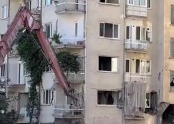 Bina bir "toxunuşla" yerlə-yeksan oldu - <span class="color_red">VİDEO</span>