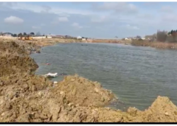 Gölü qanunsuz dolduran şəxs həbs edildi