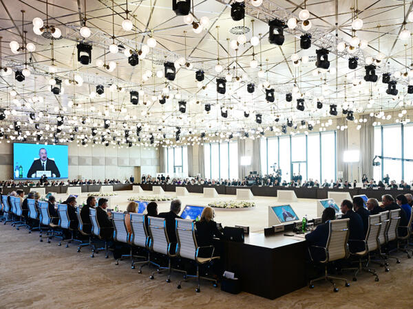 Prezident İlham Əliyev XIII Qlobal Bakı Forumundakı çıxışında dünyada neftin qiymətindəki artıma toxunub