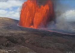 Havay vulkanı püskürdü - 400 metr hündürlüyə çatdı - <span class="color_red">VİDEO</span>