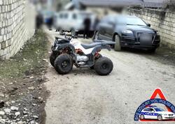 Qubada kvadrisikl daş hasara çırpıldı - Ölən var