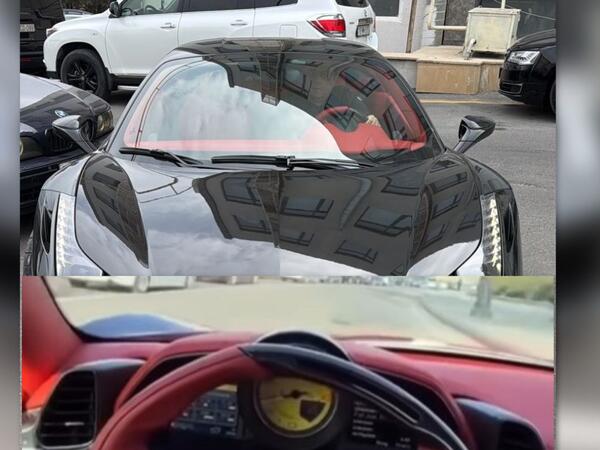 Bakıda qaydaları pozan “Ferrari” sürücüsü məsuliyyətə cəlb EDİLDİ