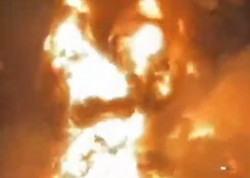 Zərbədən sonra Dubay hava limanının ərazisində yanğın baş verib - VİDEO