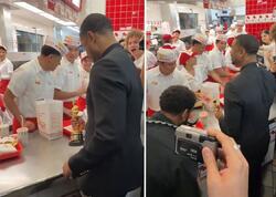 Oskar qazandı, qələbəsini burger restoranında qeyd etdi - <span class="color_red">FOTO</span>