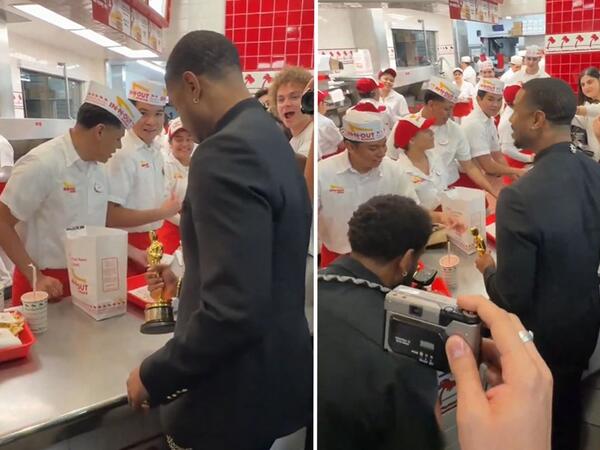 Oskar qazandı, qələbəsini burger restoranında qeyd etdi - <span class="color_red">FOTO</span>