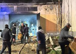 Sahibkarlar mallarını yanğın baş verən ərazidən çıxarırlar - <span class="color_red">YENİLƏNİB - VİDEO - FOTO</span>