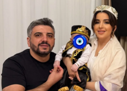 Məşhur xanəndə əri və oğlu ilə bayram FOTOlarını yaydı