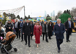 Alena Əliyeva Novruz yarmarkasını ziyarət edib - <span class="color_red">FOTO</span>