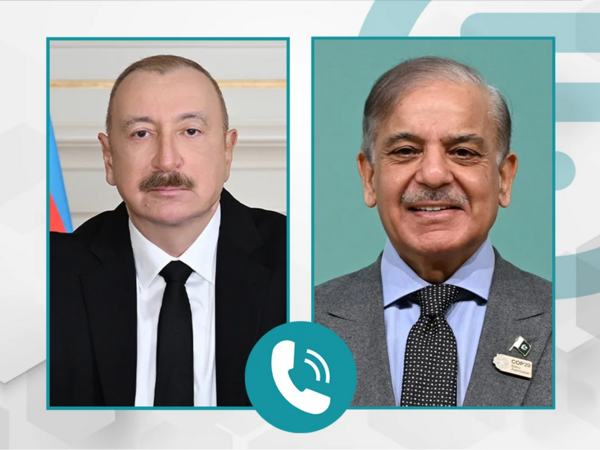 İlham Əliyevlə Şahbaz Şərif arasında telefon danışığı olub