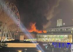 Moskvanın mərkəzində güclü yanğın: Ölənlər var