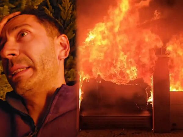 Bakıda tanınmış fotoqrafın evində yanğın oldu - <span class="color_red">VİDEO</span>