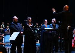 Qastrol proqramı çərçivəsində Gəncədə simfonik orkestrin konserti keçirilib - FOTO
