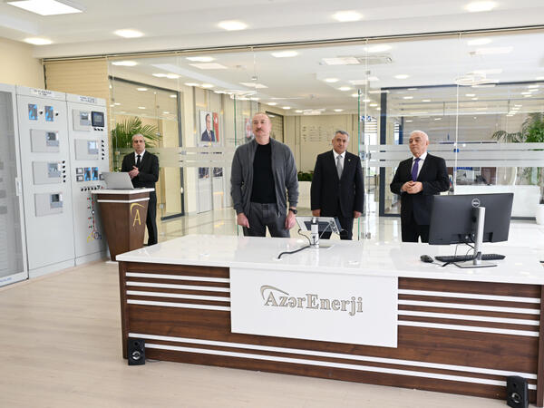 Prezident “Abşeron” Batareya Enerji Saxlanc Mərkəzinin açılışında iştirak edib