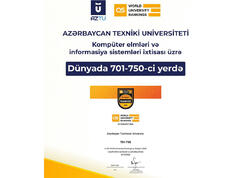 Azərbaycan Texniki Universiteti beynəlxalq reytinqlərdə mühüm uğura imza atdı
