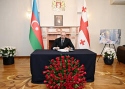 Prezident İlham Əliyev Gürcüstanın Azərbaycandakı səfirliyində olub, başsağlığı verib - FOTO
