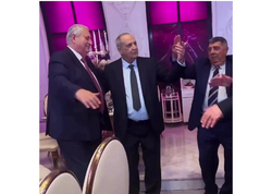 Rasim Balayevin nəvəsinin toyundan GÖRÜNTÜLƏRİ yayıldı - <span class="color_red">VİDEO</span>