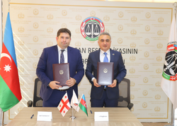 Gürcüstan Vəkillər Kollegiyasının sədri Azərbaycana rəsmi səfər edib - <span class="color_red">FOTO</span>