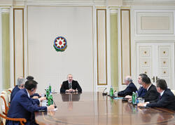 Prezident İlham Əliyev Türk Dövlətləri Təşkilatına üzv dövlətlərin hökumət başçılarının görüşünün iştirakçılarını qəbul edib