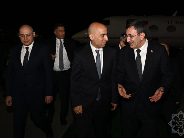 Türkiyənin vitse-prezidenti Azərbaycana gəlib - <span class="color_red">FOTO</span>