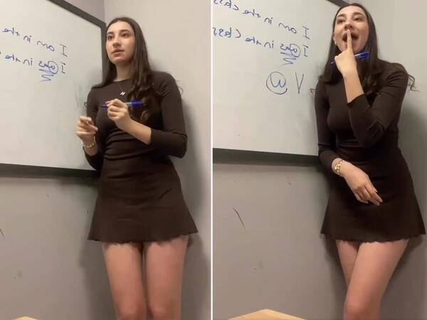 Müəllimin geyimi müzakirə mövzusu oldu