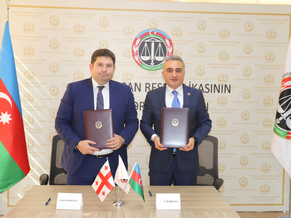 Gürcüstan Vəkillər Kollegiyasının sədri Azərbaycana rəsmi səfər edib - <span class="color_red">FOTO</span>