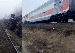 157 sərnişinli qatar relsdən çıxdı - Yaralılar var