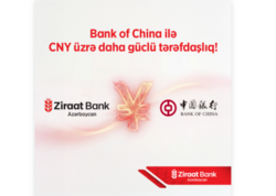 "Ziraat Bank Azərbaycan" Bank of China-da CNY üzrə müxbir hesab açdı