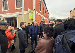 Eldar Əzizov su basan əraziyə getdi - <span class="color_red">FOTOlar</span>