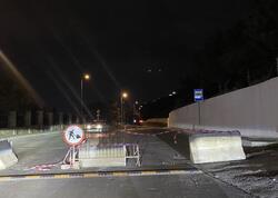 Bakıda bu yol BAĞLANDI - Sürüşmə təhlükəsi var - <span class="color_red">FOTOlar</span>