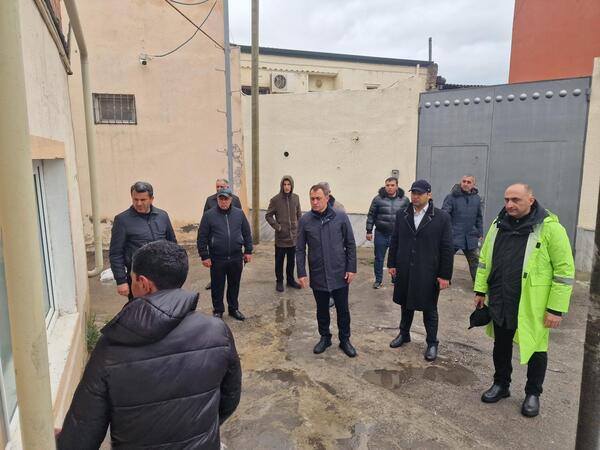 Keşlədə yağışların yaratdığı fəsadlar aradan qaldırılır - <span class="color_red">FOTO</span>