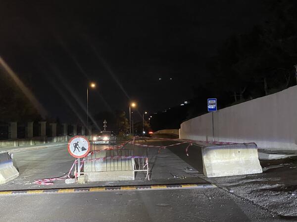 Bakıda bu yol BAĞLANDI - Sürüşmə təhlükəsi var - <span class="color_red">FOTOlar</span>