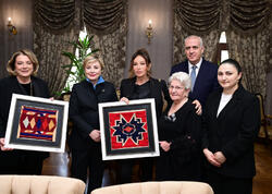 Mehriban Əliyeva Tbilisidə Mirzə Fətəli Axundzadə adına Azərbaycan Mədəniyyəti Muzeyi ilə tanış olub - FOTO