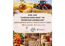 “Caspian Agro Week” və “InterFood Azerbaijan” sərgilərində məhsul və xidmətlərini təqdim etmək istəyən KOB-ların nəzərinə!